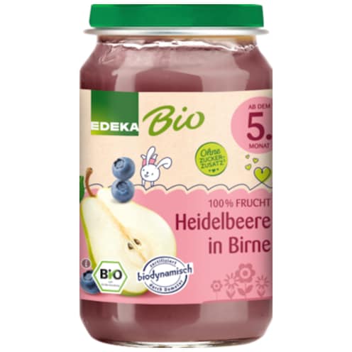 EDEKA Bio Heidelbeere in Birne 190 g
