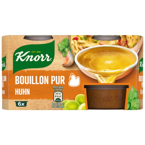 Knorr Bouillon Pur Huhn für 6 x 0,5 l