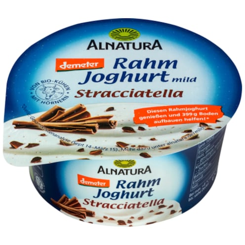 Alnatura Demeter Rahmjoghurt mild Stracciatella 10 % Fett 150 g