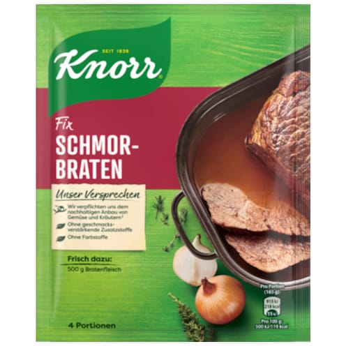Knorr Fix Schmorbraten für 4 Portionen