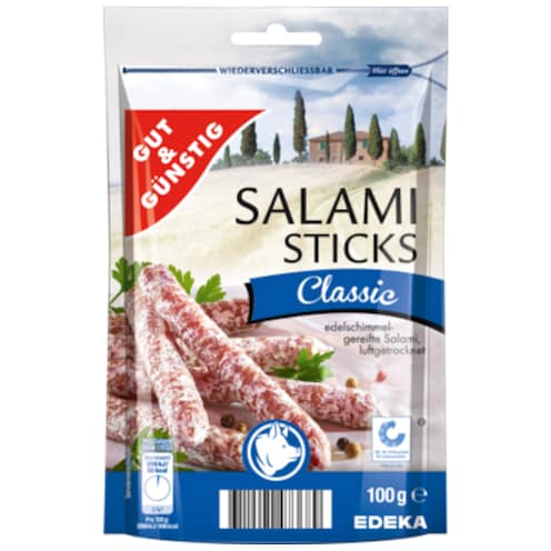 GUT&GÜNSTIG Salami Sticks, Classic 100 g