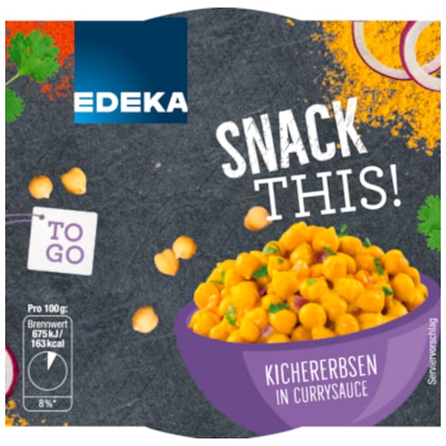 EDEKA Snack this! Kichererbsen in Currysauce 160 g
