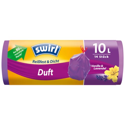 Swirl Duft-Müllbeutel Vanille & Lavendel 10 l 14 Stück