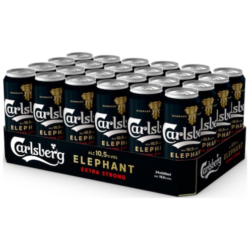Carlsberg Elephant Extra Strong - Tray 24 x 0,5 l