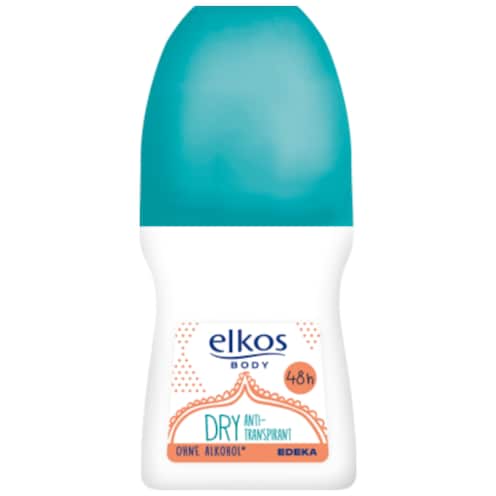 elkos BODY Dry - Anti-Transpirant Deo Roll-On 50 ml