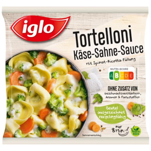 iglo Tortelloni Käse-Sahnesauce 450 g
