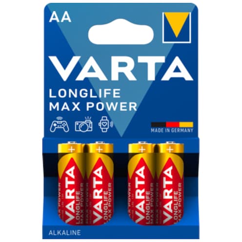 Varta Longlife Max Power Mignon AA 4 Stück