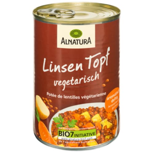 Alnatura Bio Linsen Topf vegetarisch 400 g