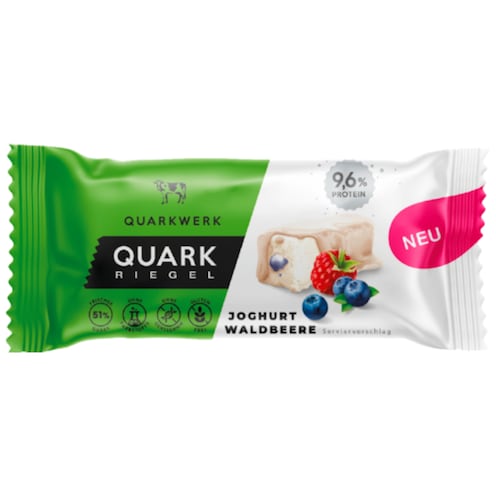 Quarkwerk Quark Riegel Joghurt Waldbeere 40 g