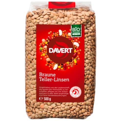 Davert Bio Braune Teller-Linsen 500 g
