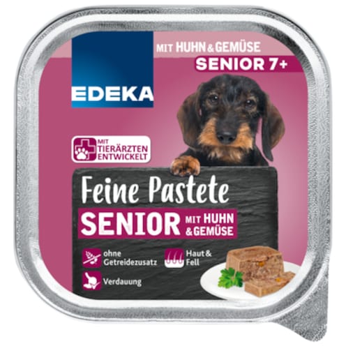 EDEKA Feine Pastete Senior mit Huhn & Gemüse 150 g