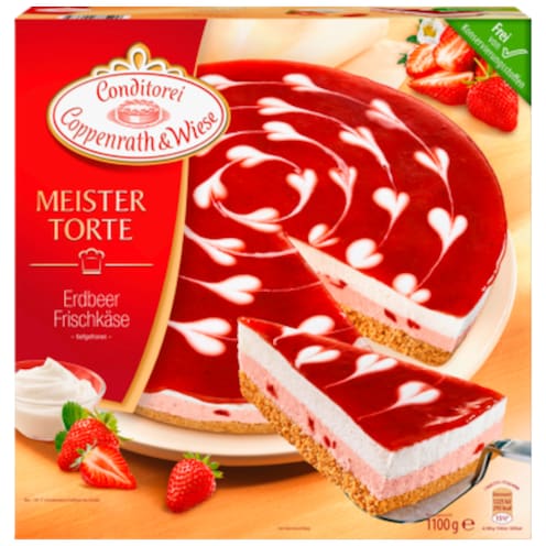 Conditorei Coppenrath & Wiese Meister Torte Erdbeer-Frischkäse 1,1 kg
