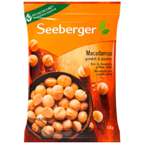 Seeberger Macadamias geröstet, gesalzen 125 g