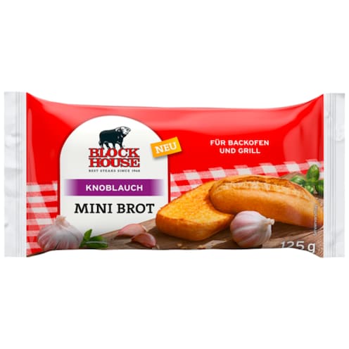 Block House Mini Brot Knoblauch 125 g