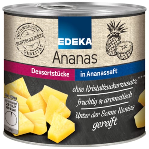 EDEKA Ananas-Dessertstücke 432 g