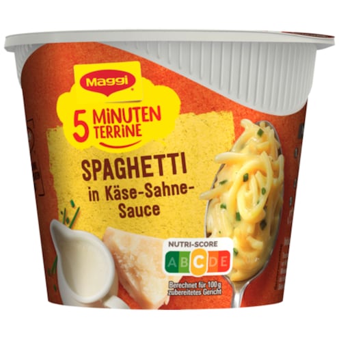 Maggi 5 Minuten Terrine Spaghetti in Käse-Sahne Sauce 62 g