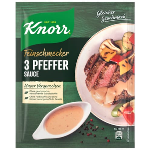 Knorr Feinschmecker 3 Pfeffer-Sauce für 250 ml