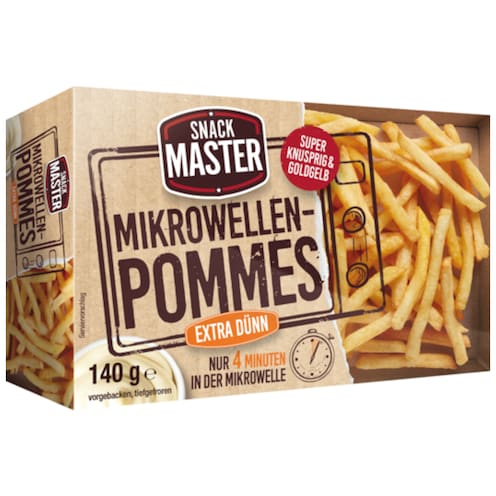 Snackmaster Mikrowellen-Pommes Extra Dünn 140 g