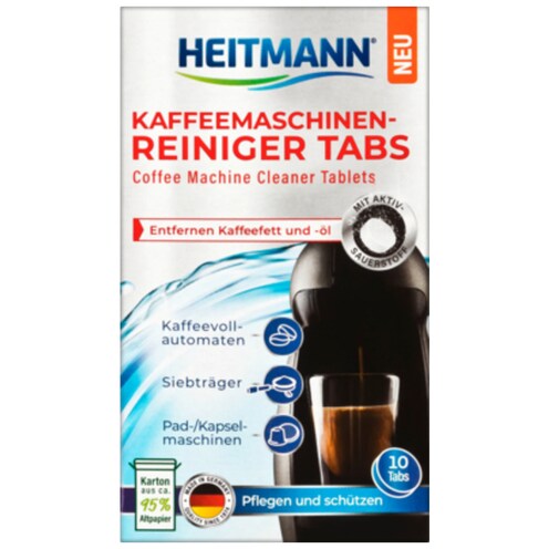 HEITMANN Kaffeemaschinenreiniger Tabs 10 Stück