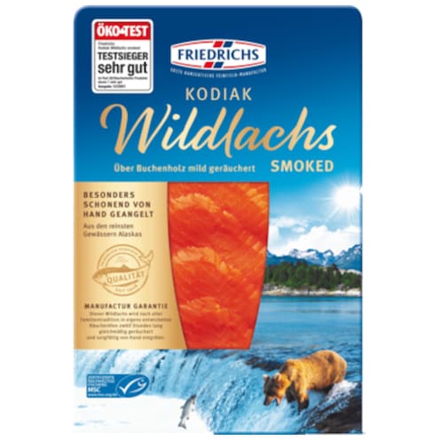Friedrichs MSC Kodiak Wildlachs Smoked 100 g