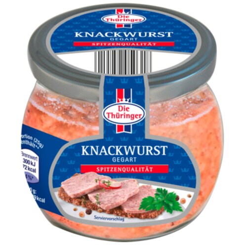 Die Thüringer Knackwurst gegart-gepökelt 130 g