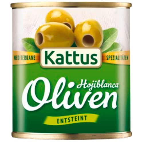 KATTUS Grüne Oliven entsteint 200 g