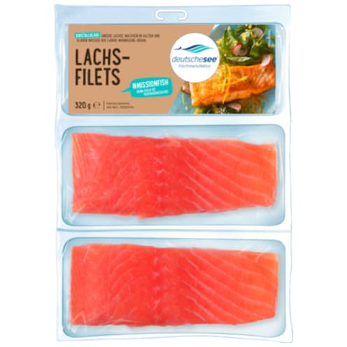 deutschesee Lachs-Filets 2 x 160 g Fisch