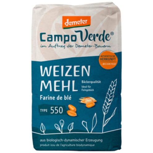 Campo Verde Demeter Weizenmehl Type 550 1 kg