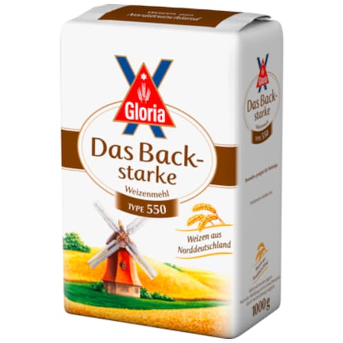 Gloria Das Backstarke Weizenmehl Type 550 1 kg