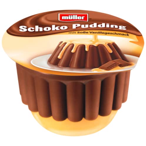 müller Schoko Pudding mit Vanillesoße 450 g