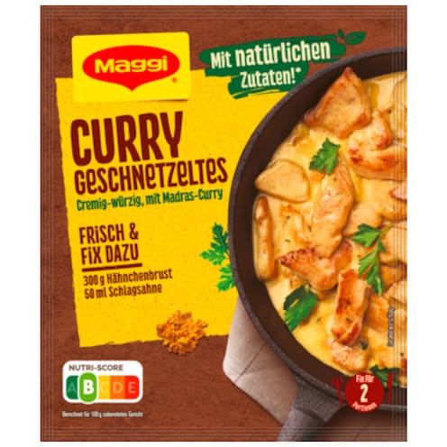 Maggi Idee für... Curry Geschnetzeltes für 2 Portionen