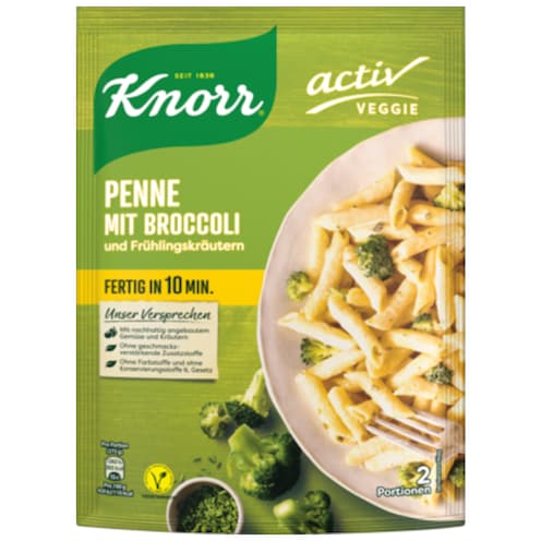 Knorr Veggie Penne Broccoli für 2 Portionen