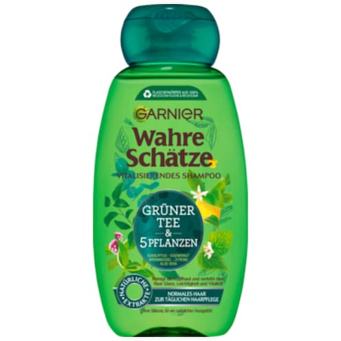 Garnier Wahre Schätze Grüner Tee & 5 Pflanzen Shampoo 250 ml