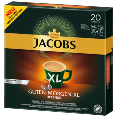 Jacobs Kaffee Kapseln Guten Morgen XL Intense 20 Stück