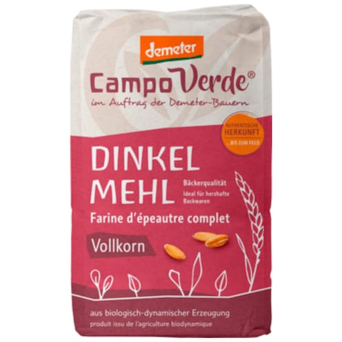 Campo Verde Demeter Dinkelmehl Vollkorn 1 kg