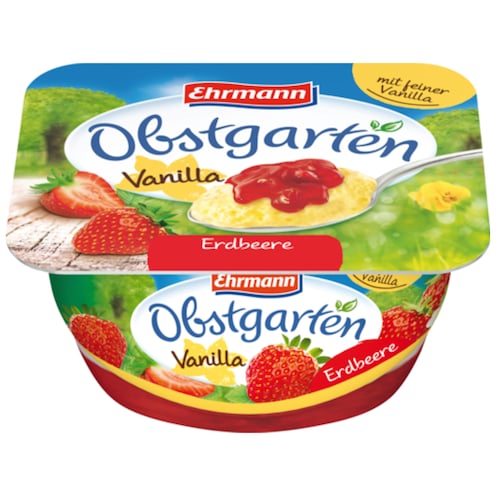 Ehrmann Obstgarten Vanilla Erdbeere 5,5 % Fett 125 g
