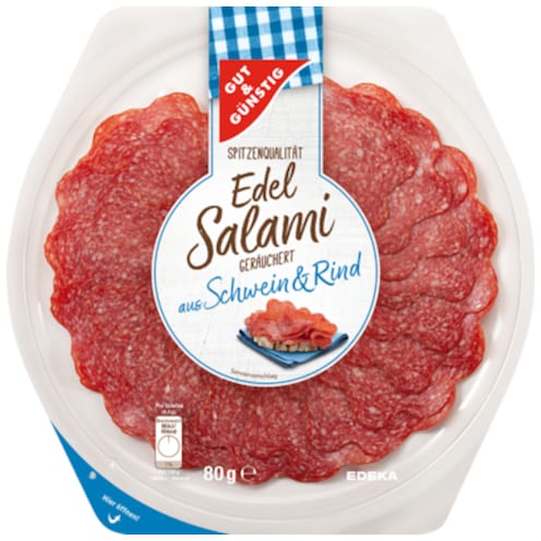 Gut & Günstig Edel-Salami 80 g
