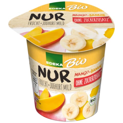 EDEKA Bio Fruchtjoghurt 3,8% Fett ohne Zuckerzusatz Mango-Banane 150 g