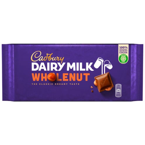 Cadbury Dairy Milk Whole Nut Schokolade 200 g