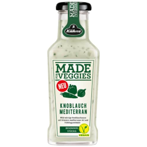 Kühne Würzsauce Made for Veggie Knoblauch Mediterran 235 ml