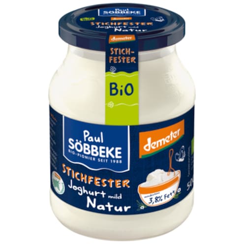 Söbbeke Demeter Bio Joghurt mild 3,8 % Fett 500 g