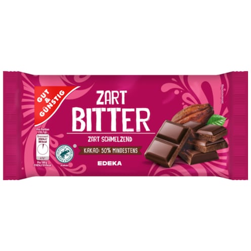 GUT&GÜNSTIG Zartbitter-Schokolade 100 g