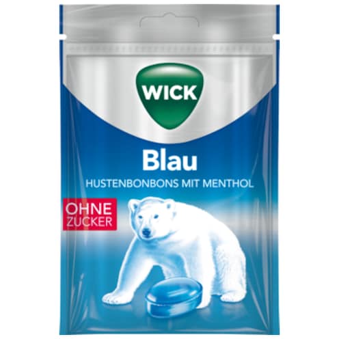 Wick Blau Menthol ohne Zucker 72 g