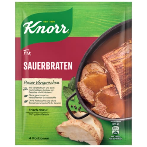 Knorr Fix Sauerbraten für 4 Portionen