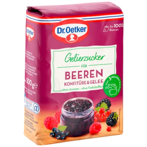 Dr.Oetker Gelierzucker für Beeren Konfitüre & Gelee 500 g für 1 kg