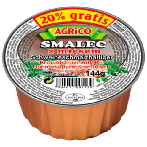 Agrico Smalec 144 g
