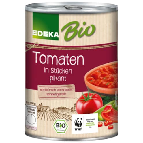 EDEKA Bio Tomaten in Stücken, pikant 400 g