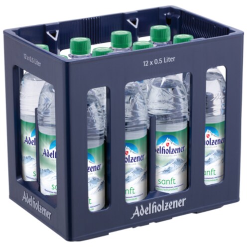 Adelholzener Mineralwasser Sanft - Kiste 12 x 0,5 l