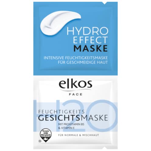 EDEKA elkos Hydro Effect Gesichtsmaske 2 x 8 ml