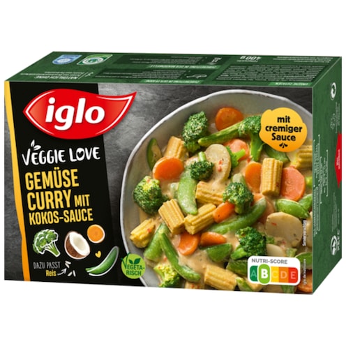 iglo Veggie Love Gemüse Curry mit Kokos-Sauce 400 g